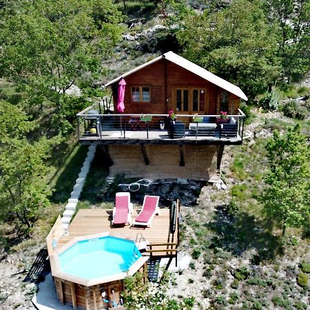 Вилла Chalet Sur Pilotis Avec Piscine Privee Luceram Экстерьер фото